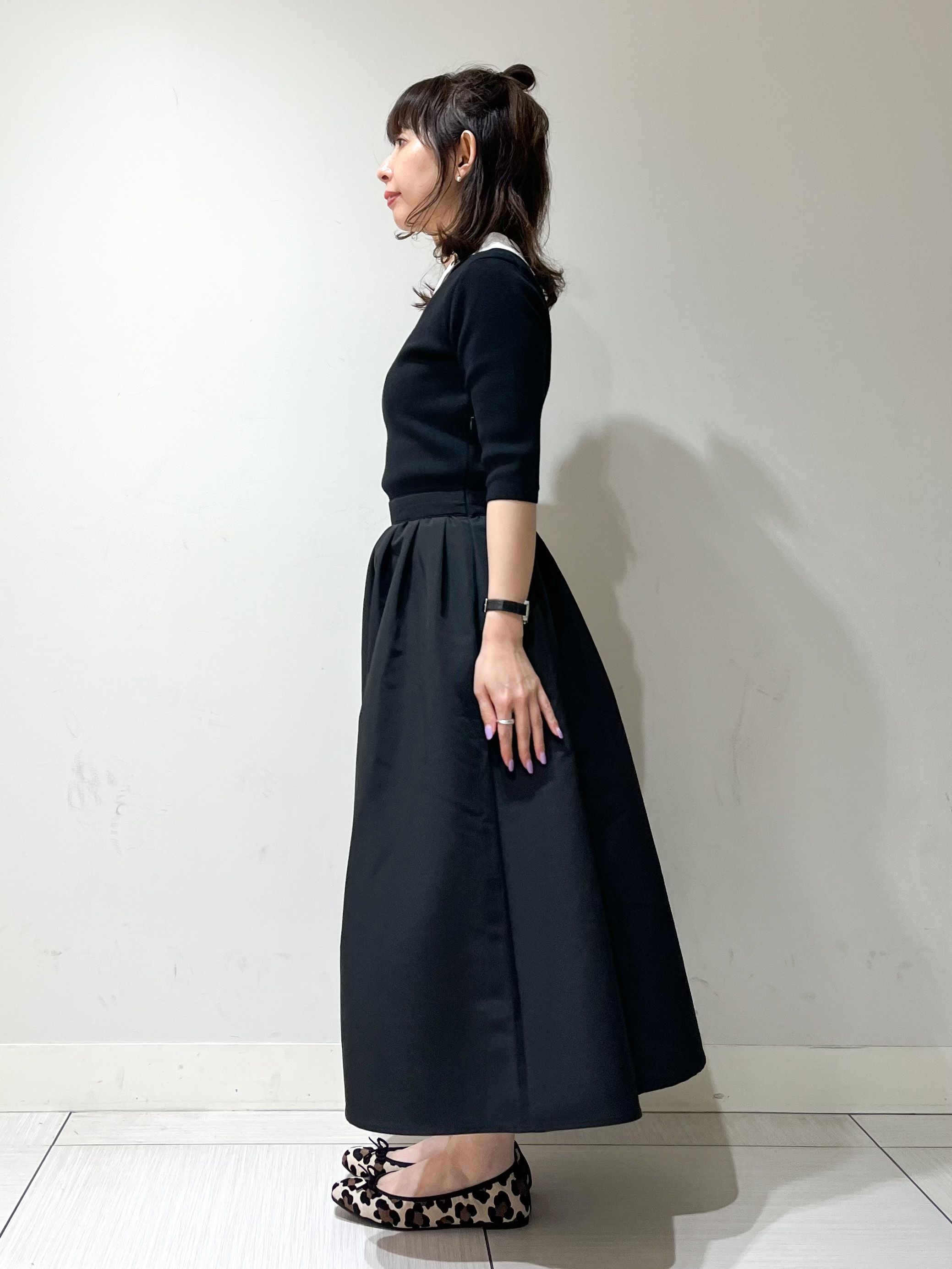 じゅんさんの「DRESSTERIOR｜バイカラーニットコンビワンピース」を使ったコーディネート