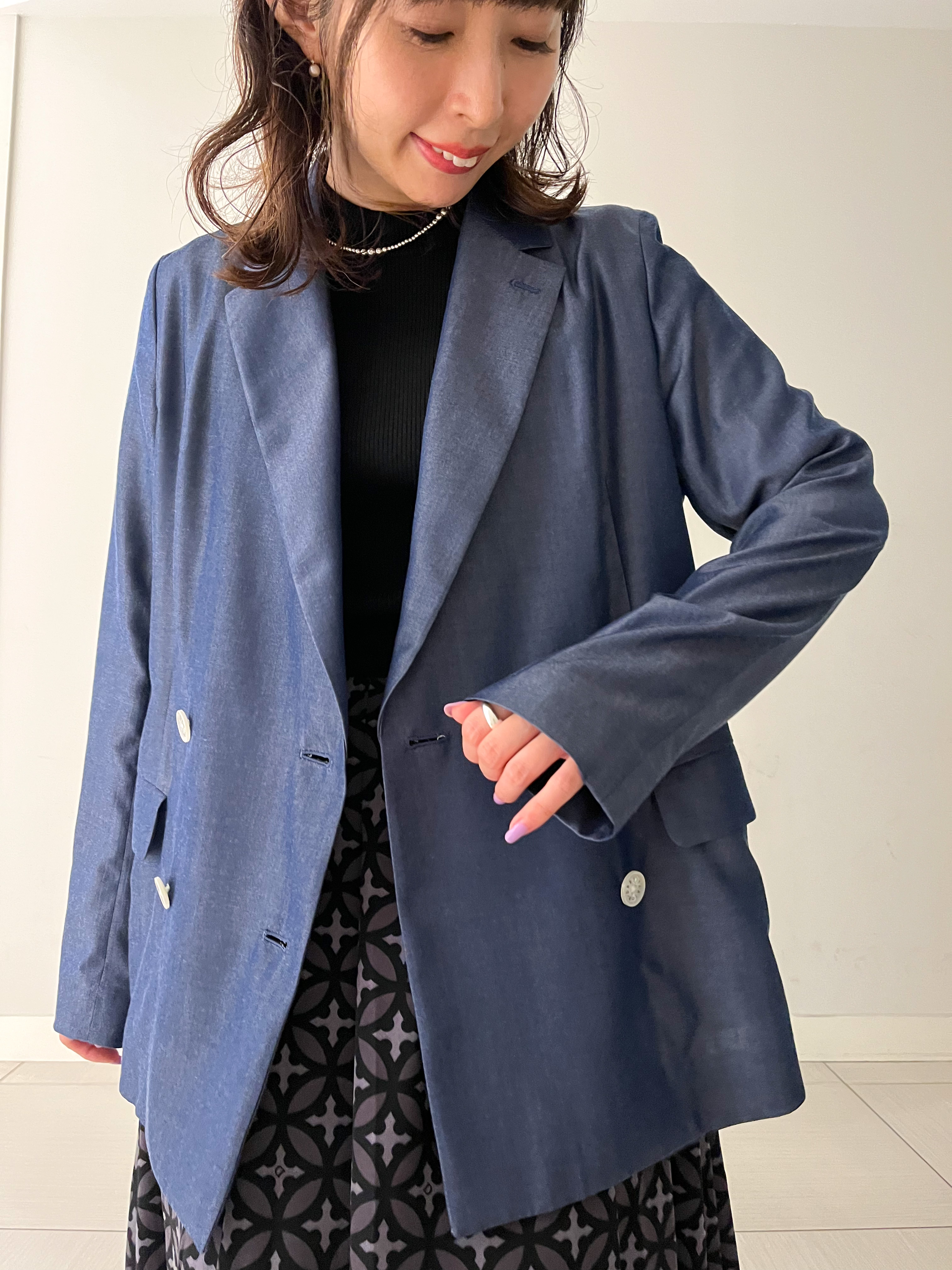 じゅんさんの「DRESSTERIOR｜【otonaMUSE5月号掲載/セットアップ可】テンセルデニムダブルジャケット」を使ったコーディネート
