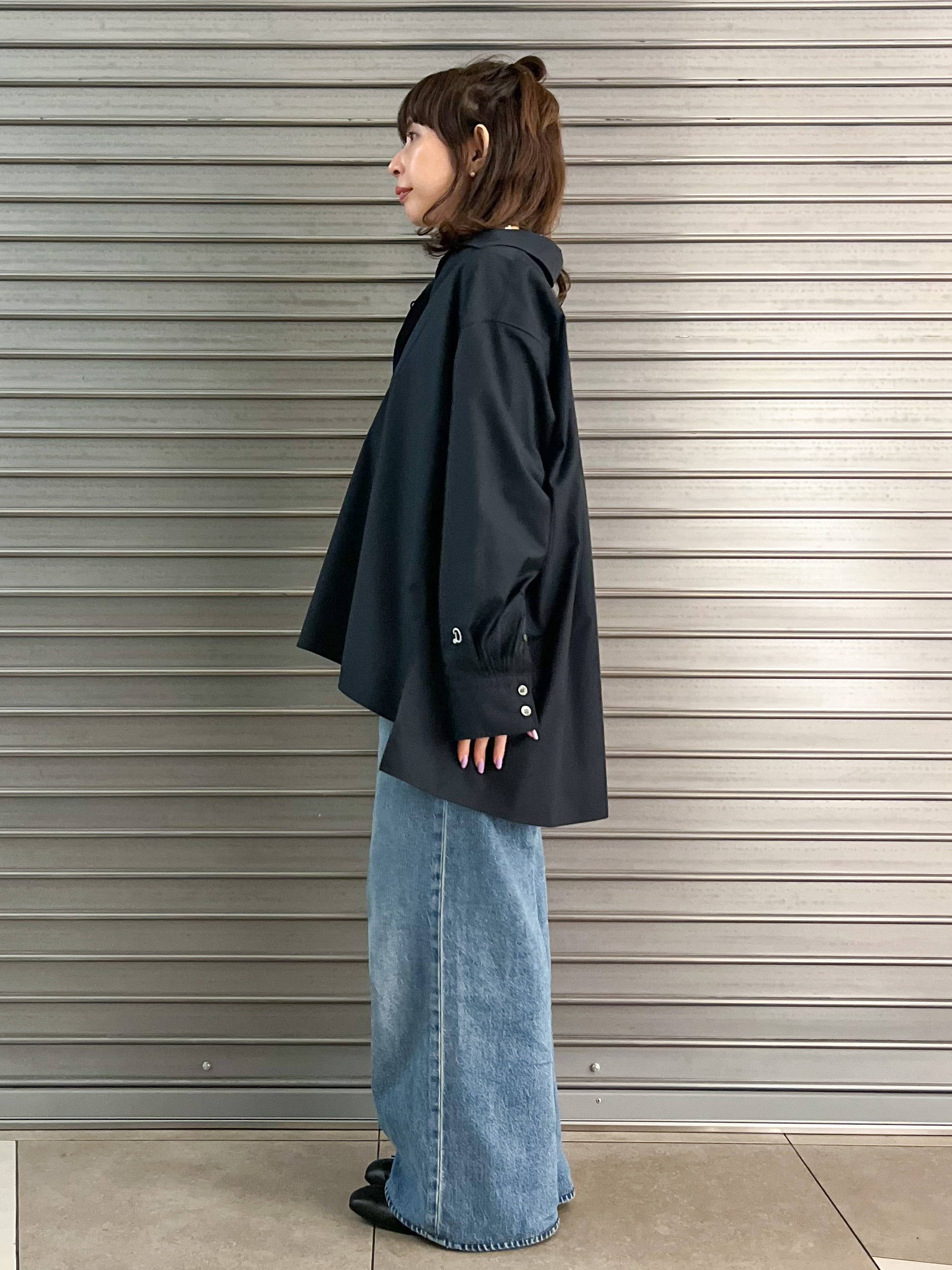 じゅんさんの「DRESSTERIOR｜【接触冷感/UVカット/着回し】スキッパーブラウス」を使ったコーディネート