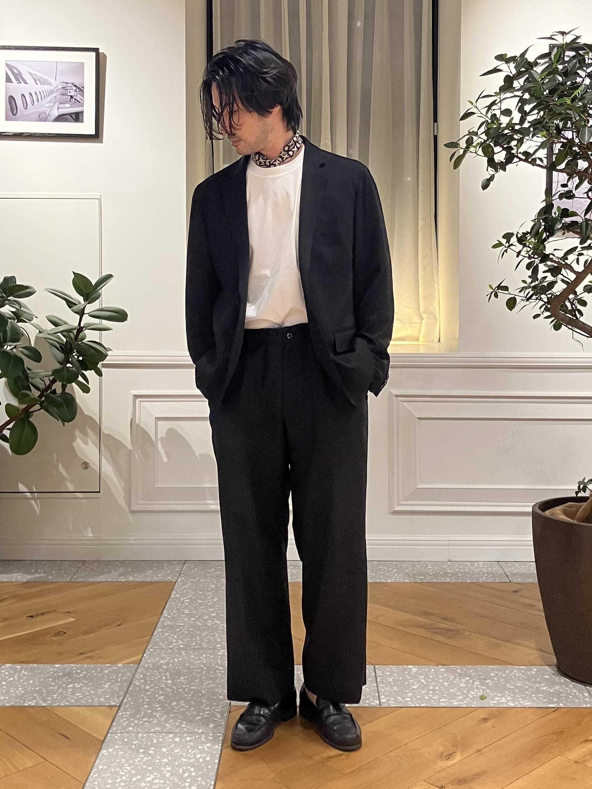 junyaさんの「DRESSTERIOR｜【マルチ2WAYストレッチ/セットアップ可】CARREMAN ライトジャージージャケット」を使ったコーディネート