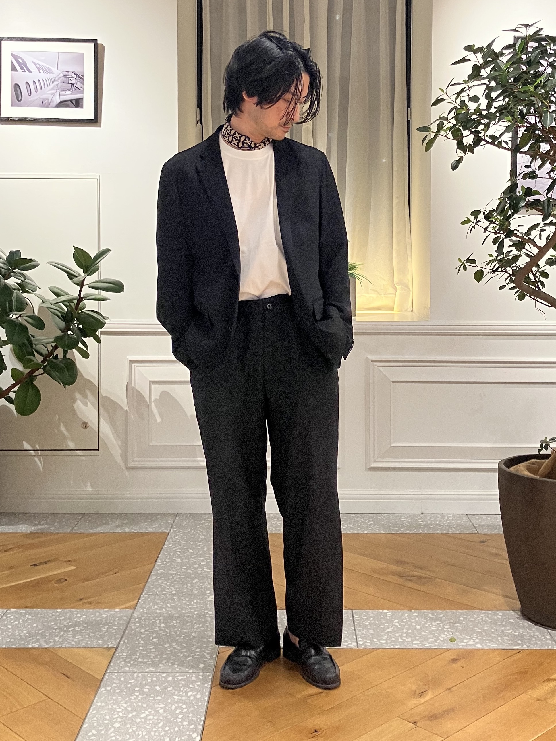 junyaさんの「DRESSTERIOR｜【マルチ2WAYストレッチ/セットアップ可】CARREMAN ライトジャージージャケット」を使ったコーディネート