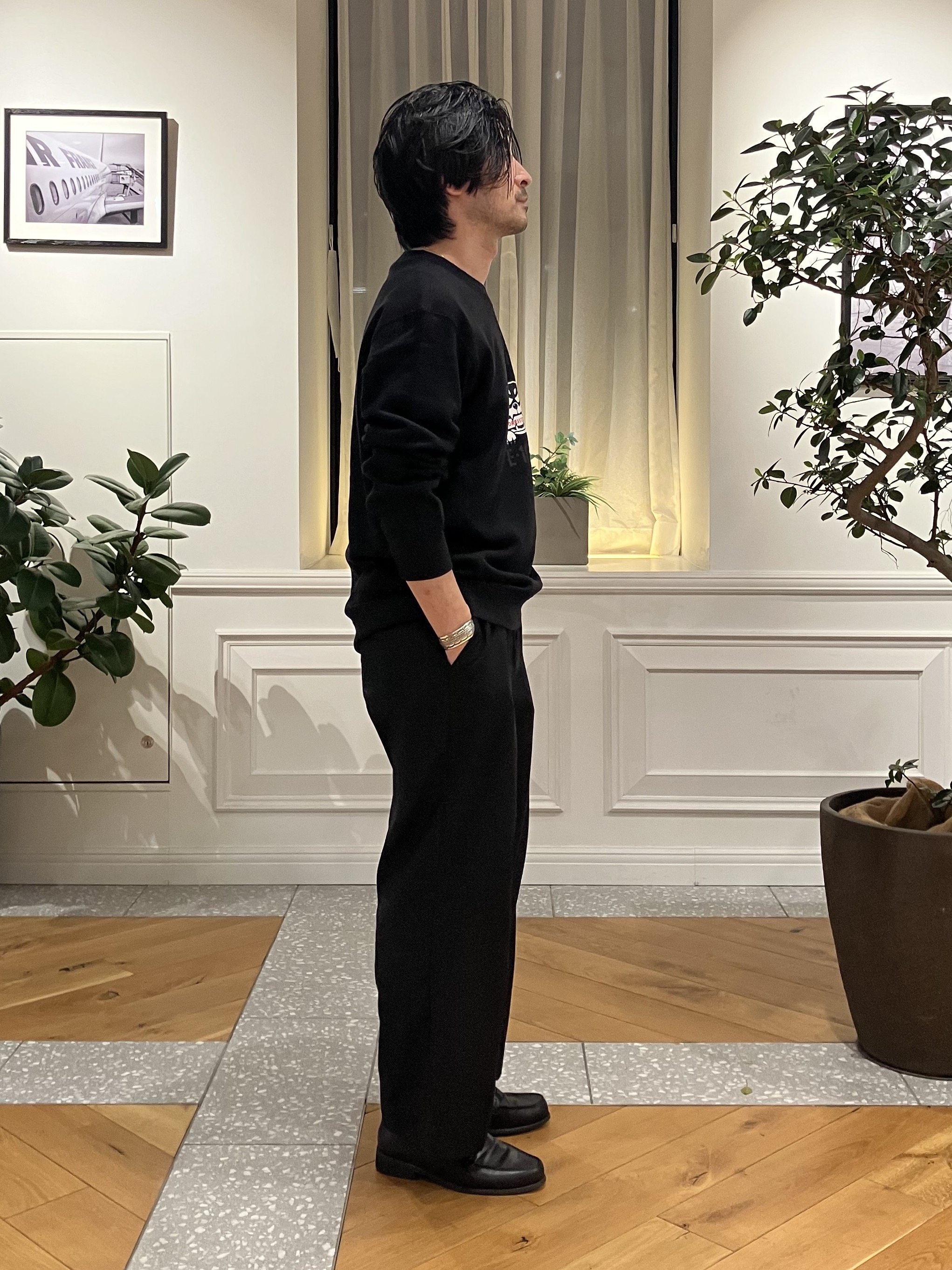 junyaさんの「DRESSTERIOR｜ミサイルキャット 裏起毛スウェットクルーネックTシャツ」を使ったコーディネート