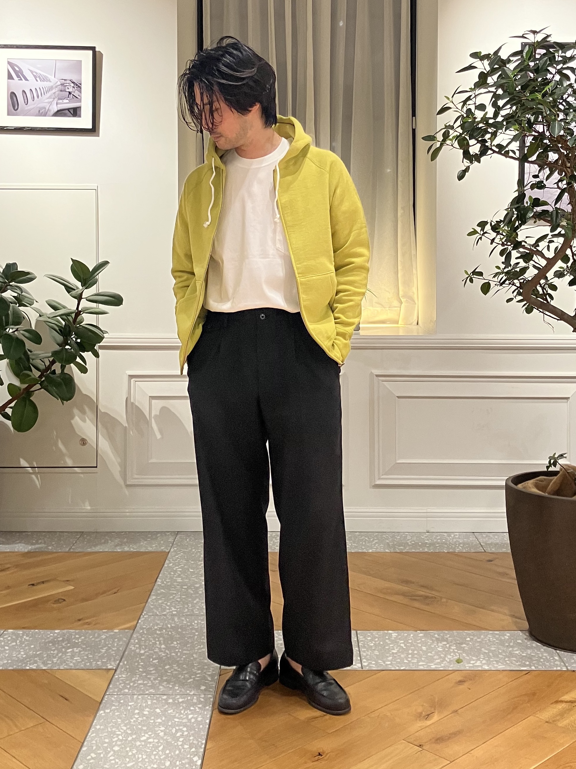 junyaさんの「DRESSTERIOR｜【接触冷感／抗菌防臭／消臭】ICE CLEAR COTTON ポケットTシャツ」を使ったコーディネート