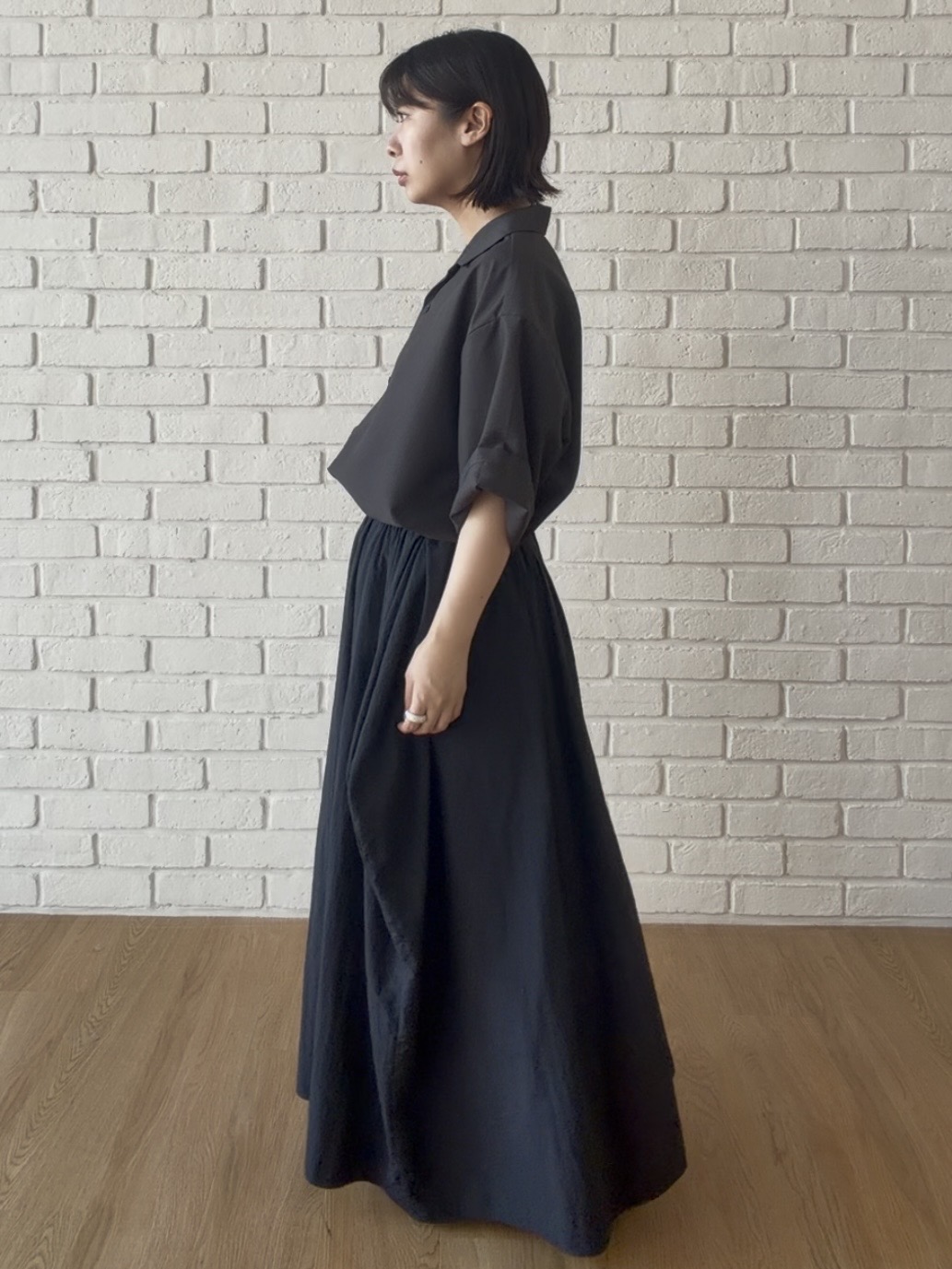 abeさんの「tk.TAKEO KIKUCHI｜【セットアップ対応可／吸水速乾】セオ&alpha;（R）開襟シャツ」を使ったコーディネート