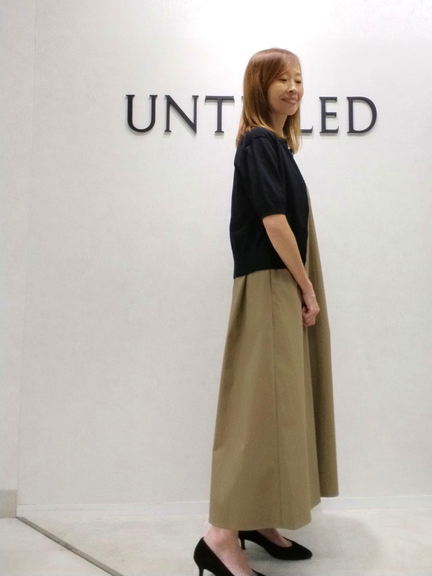 もりさんの「UNTITLED｜【接触冷感/UVカット/吸水速乾】Aラインロングワンピース」を使ったコーディネート